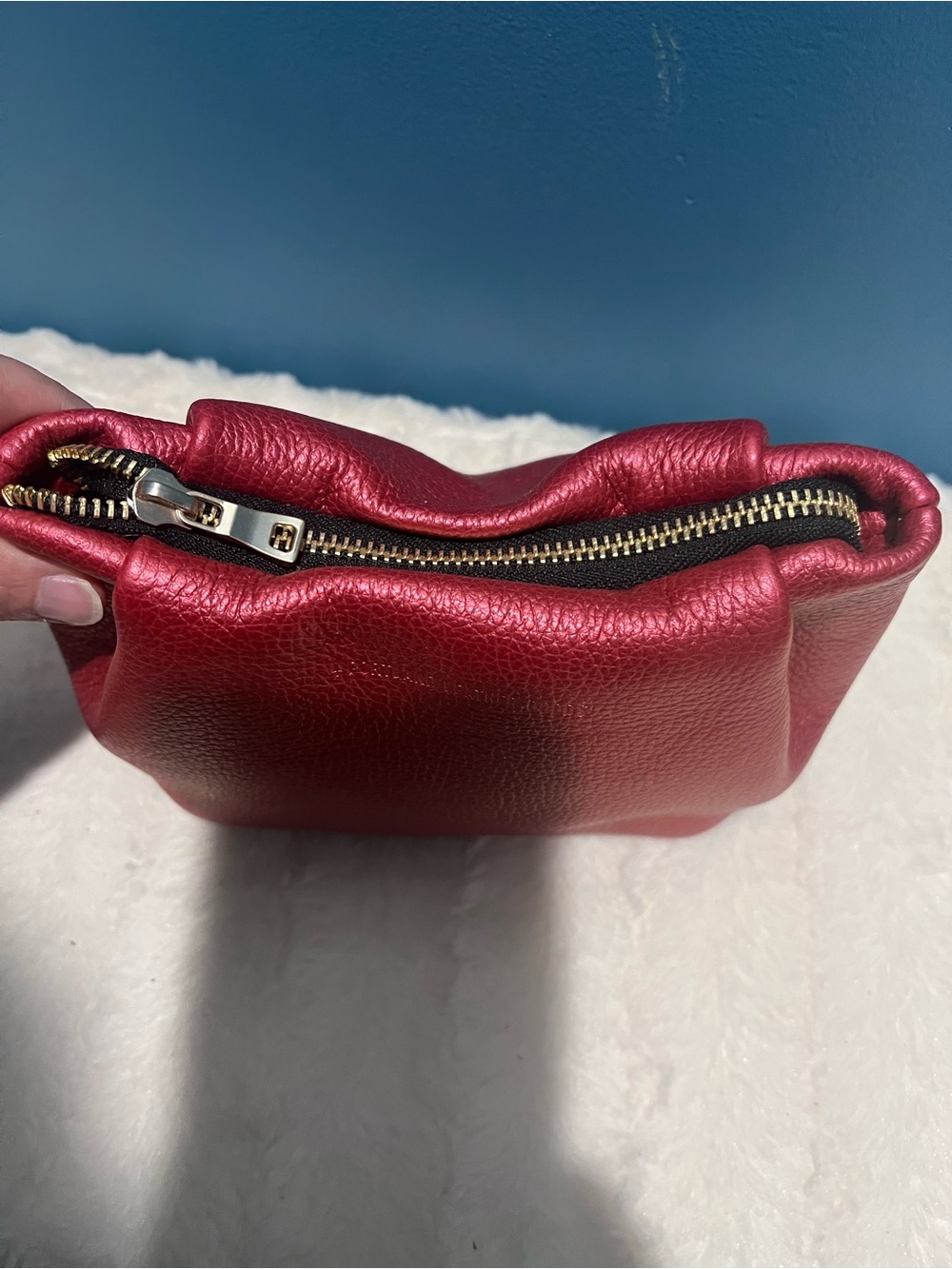 Portland Leather Goods Trevi Pouch Reba Red - Picture 3 of 4